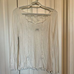 Lascana drappy top with lace on back